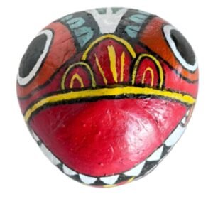traditional sri lankan face mask, 100% eco friendly hand crafted coconut shell mask yak