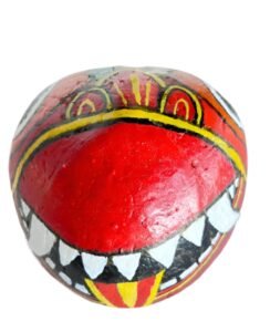 traditional sri lankan face mask, 100% eco friendly hand crafted coconut shell mask yak