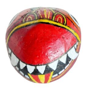 traditional sri lankan face mask, 100% eco friendly hand crafted coconut shell mask yak