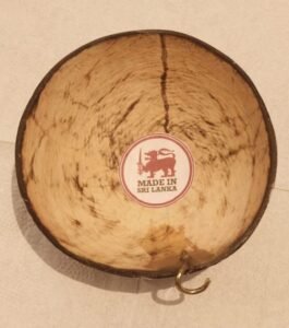 traditional sri lankan face mask, 100% eco friendly hand crafted coconut shell mask yak