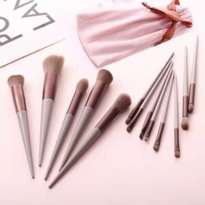 Soft Fluffy Makeup Brushes Set For Cosmetics Foundation| Blush Eyeshadow, Blending Female Makeup Tool |Makeup Brushes Set - Peach