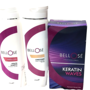 Bellose Keratin Waves Permanent Waving Lotion Combo Pack