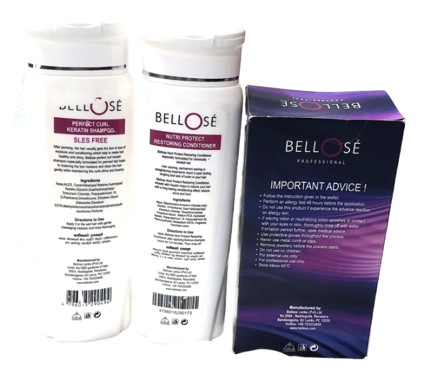 Bellose Keratin Waves Permanent Waving Lotion Combo Pack - Image 2