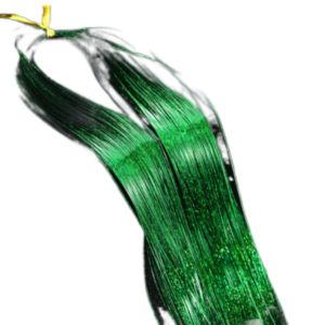 Colorful Hair Extension Hair Tinsel Strands Wire Hair Extensions Hair Tinsel Extensions Sparkling Shiny Hair Pieces For Woman - Glitter Green