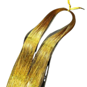 Colorful Hair Extension Hair Tinsel Strands Wire Hair Extensions Hair Tinsel Extensions Sparkling Shiny Hair Pieces For Woman - Gold