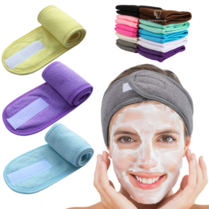 Terry Cloth Fabric Head band Stretchy Fabric Elastic Yoga Soft and Stretchy Sports Fashion Headband for Teens Women Girls