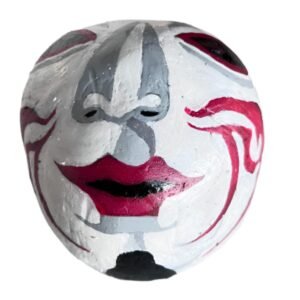 Traditional Global Indigenous Face Mask, Eco Friendly Hand Crafted Coconut Shell Mask - Kabuki