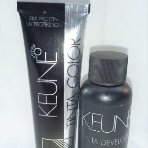 Keune Permanent Hair Color Ready to Use Hair Dye 60ml + Hair Color Developer 6% 60ml bundle pack