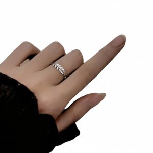 Vintage Daisy Flower Rings For Women Korean Style Adjustable Opening Finger Ring Bride Wedding Engagement Statement Jewelry Gif
