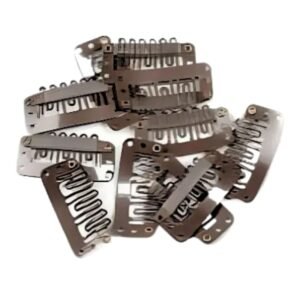 Hair Extension Mini Clip Wig Clips, U-Shape Snap Comb Clips Metal for Hair Extensions 2.3mm