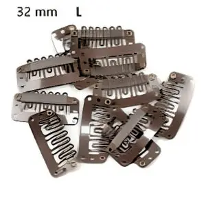 Hair Extension Mini Clip Wig Clips, U-Shape Snap Comb Clips Metal for Hair Extensions