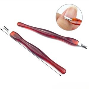 Cuticle Nail Cleaner Dead Skin Remover Round Handle Powder Dust Clean Pen Manicure Nail Art Tool