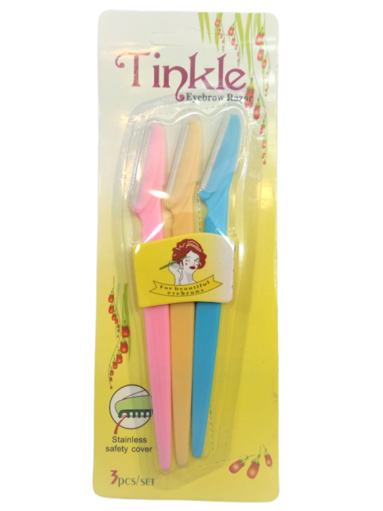 Eyebrow Razor, Facial Razor, Exfoliating Face With Stainless Steel Safety Cover for Sensitive Skin