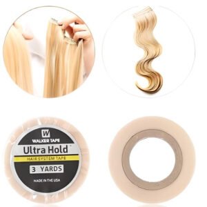 Water Proof Strong Adhesive Double Sided Lace Wigs Ultra Hold Lace Tape for Wigs Replacement Tape for Toupee White - 1.27cmX3 yards