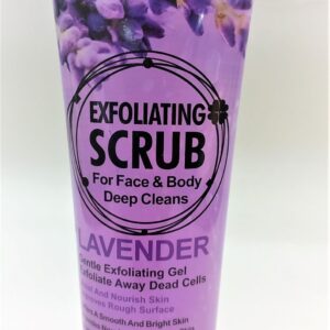 Wokali Lavender scrub gel for face & body deep cleans 320ml