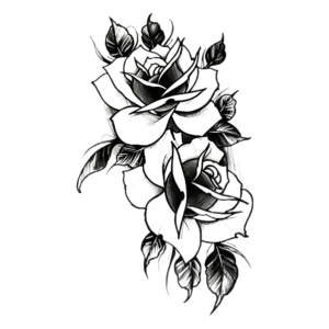 Waterproof Temporary Ankle Tattoo Sticker | Hand Drawn Heart Design | Body Art Fake Tattoo| Flash Tattoo