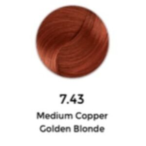 Keune Tinta Color Ultimate Blonde Series for Men & Woman 60ml - Medium Copper Golden Brown 7.43