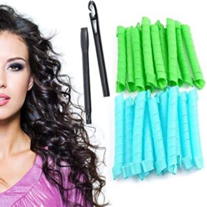 Magic Leverage Curlers| Long Hair Spiral Curl Formers |Leverage Rollers & Hook Circle Rollers for Salon & Home