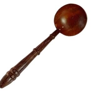 Eco Friendly Natural Coconut Shell & Wooden Spoon| Sustainable Kitchenware | Wooden Rice Spoon