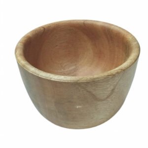 Eco Friendly Natural Mahogany Wood Bowl | Premium Mahogany Wood Sambol Bowl