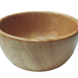 Eco Friendly Natural Mahogany Wood Bowl | Premium Mahogany Wood Smoothie Bowl For Kitchen Preparation