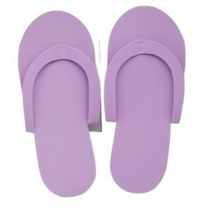 Disposable Flip Flop Slippers /Summer Disposable Slippers For Salon/ Spa/ Hotel/ Pedicure Foot/ Bathroom For Unisex - Purple
