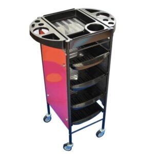 4 Tier Layer Professional Beauty Salon Trolley |Hairdresser Beauty Salon Rolling Trolley With Worktop