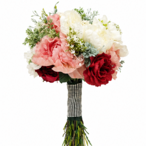 Bride’s Hive Large Rose Artificial Bridal Bouquet | Wedding Posy Flower Bouquet