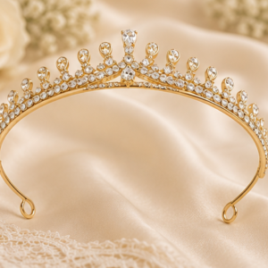 Princess Crown Silver Tiara |Full Crown Crystal Tiara Headband |Princess Rhinestone Tiaras and Crowns