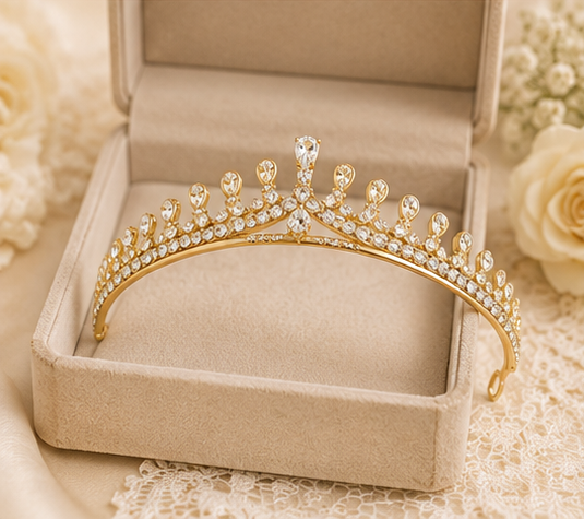 Princess Crown Silver Tiara |Full Crown Crystal Tiara Headband |Princess Rhinestone Tiaras and Crowns - Image 5