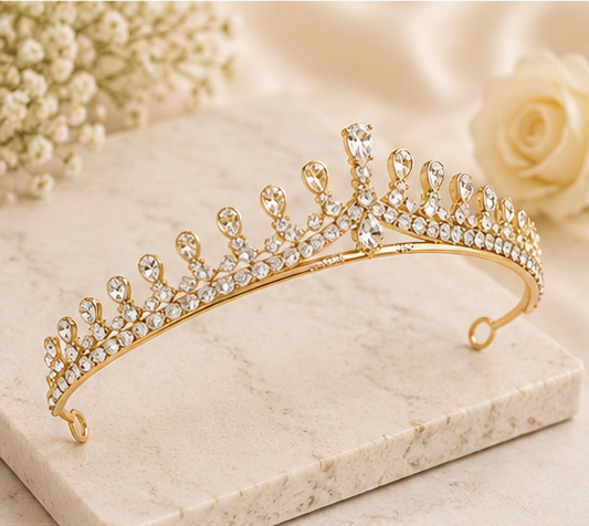 Princess Crown Silver Tiara |Full Crown Crystal Tiara Headband |Princess Rhinestone Tiaras and Crowns - Image 4