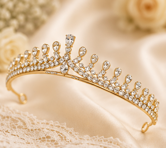 Princess Crown Silver Tiara |Full Crown Crystal Tiara Headband |Princess Rhinestone Tiaras and Crowns - Image 3