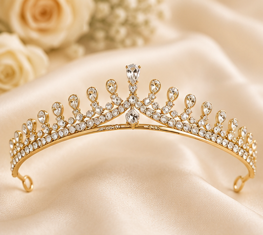 Princess Crown Silver Tiara |Full Crown Crystal Tiara Headband |Princess Rhinestone Tiaras and Crowns - Image 2