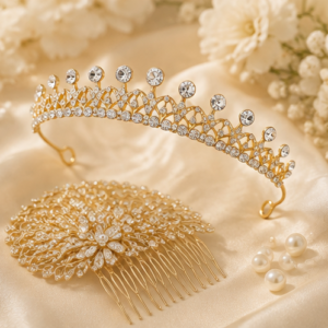Itacazzo Bridal Headwear Silver-Colour Women’s Romantic Wedding Dress Crown Birthday Tiaras-Silver
