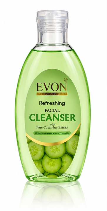 Evon Cucumber Facial Cleanser 225ml – Deep Facial Cleansing | Salon & Home Use - Image 4