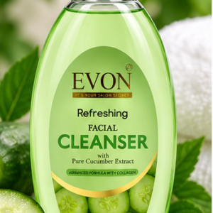 Evon Cucumber Facial Cleanser 225ml – Deep Facial Cleansing | Salon & Home Use