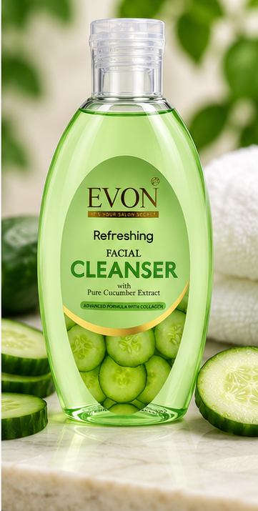 Evon Cucumber Facial Cleanser 225ml – Deep Facial Cleansing | Salon & Home Use - Image 5