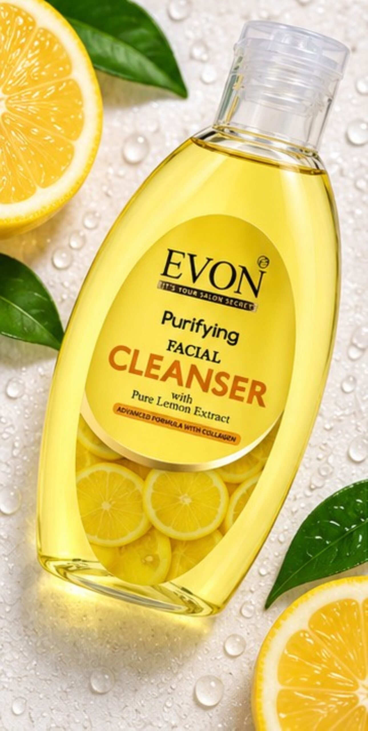 Evon Lemon Facial Cleanser | Deep Cleansing for Professional & Home Use 225ml - Image 2