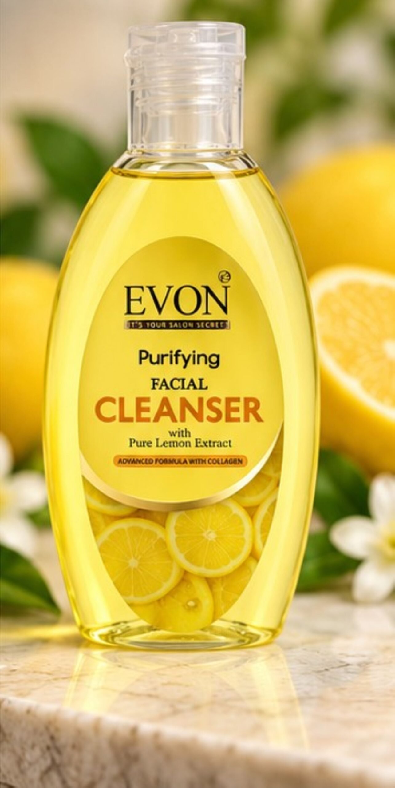 Evon Lemon Facial Cleanser | Deep Cleansing for Professional & Home Use 225ml