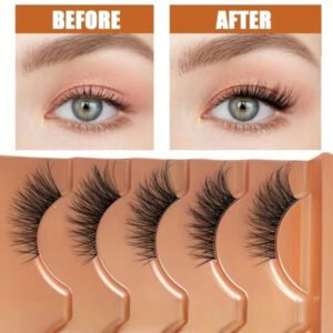 Natural Hand Made Half Eyelashes | Soft False Lashes | Beautymix -5 Pairs - CM-A02