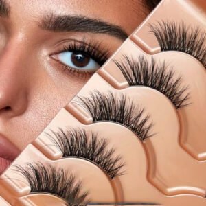 Natural Hand Made Half Eyelashes | Soft False Lashes | Beautymix -5 Pairs