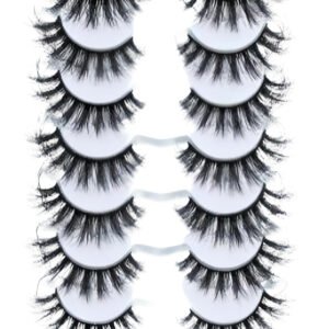 Natural Hand Made Half Eyelashes | Soft False Lashes | Beautymix -7 Pairs - A22