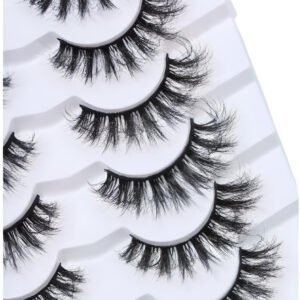 Natural Hand Made Half Eyelashes | Soft False Lashes | Beautymix -7 Pairs
