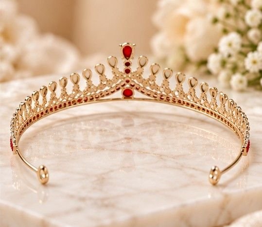 Crystal Princess Crown | Silver Tiara Crown| Crystal Tiara Headband| Princess Rhinestone Tiaras and Crowns - Image 2